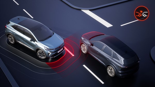 Renault Symbioz full hybrid E-Tech - freinage d’urgence automatique aux intersections