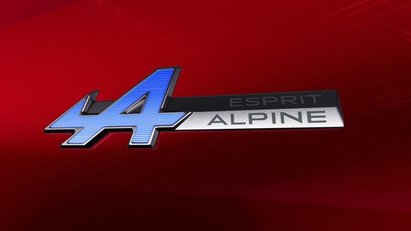 badge esprit Alpine ​- Renault Clio E-Tech